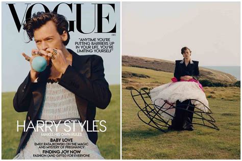 harry styles gucci dress vogue